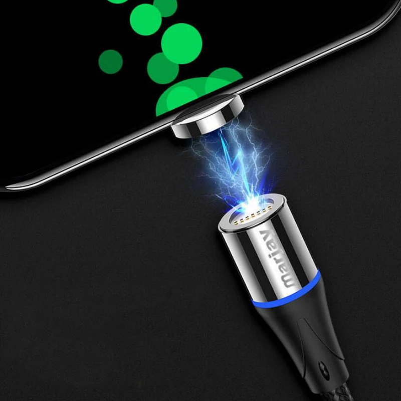 1 м 2 Магнитный Micro USB кабель для iPhone samsung Android мобильный телефон Быстрая зарядка usb