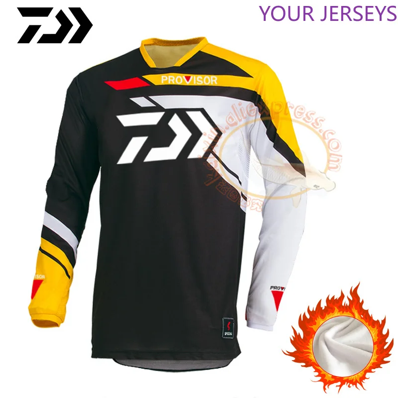 

2020 Fishing Jersey Daiwa Winter Fleece Warm Fishing Jacket Windproof Fishing Clothing Long Sleeve Waterproof Fishing Clothes