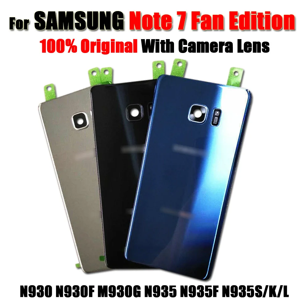 5," для samsung Galaxy Note7 note 7 FE N930 N930F N935 задняя крышка корпуса Задняя стеклянная дверь Чехол Note Fan Edition Задняя крышка батареи