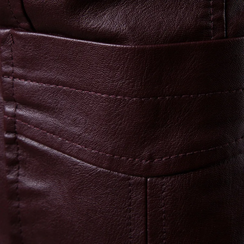 Осень и Новинка зимы Стиль Для мужчин Slim Fit раскладная кровать с отложным воротником универсальная Pu костюмы для маленьких Для мужчин в складку с отложным воротником кожаные пальто костюм, короткая куртка