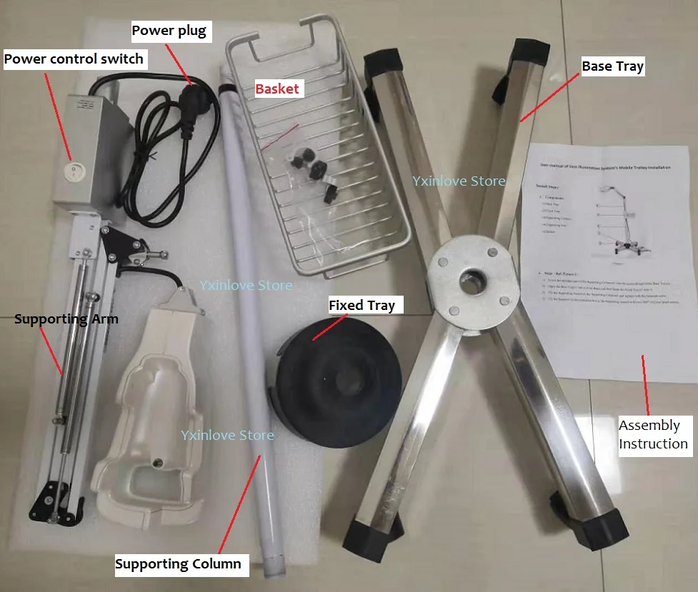 Mobile Support   Stand Trolley parts pic
