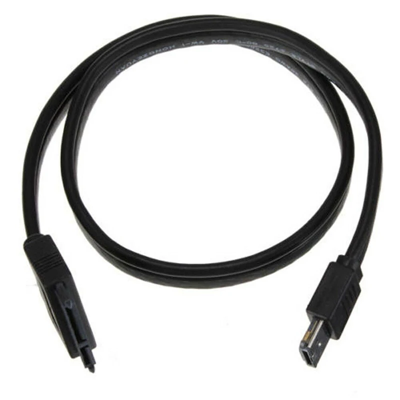 Черный двойной мощность 12 В и 5 в ESATA USB 2,0 в сочетании с 22Pin SATA Kabel для 2,5 3,5