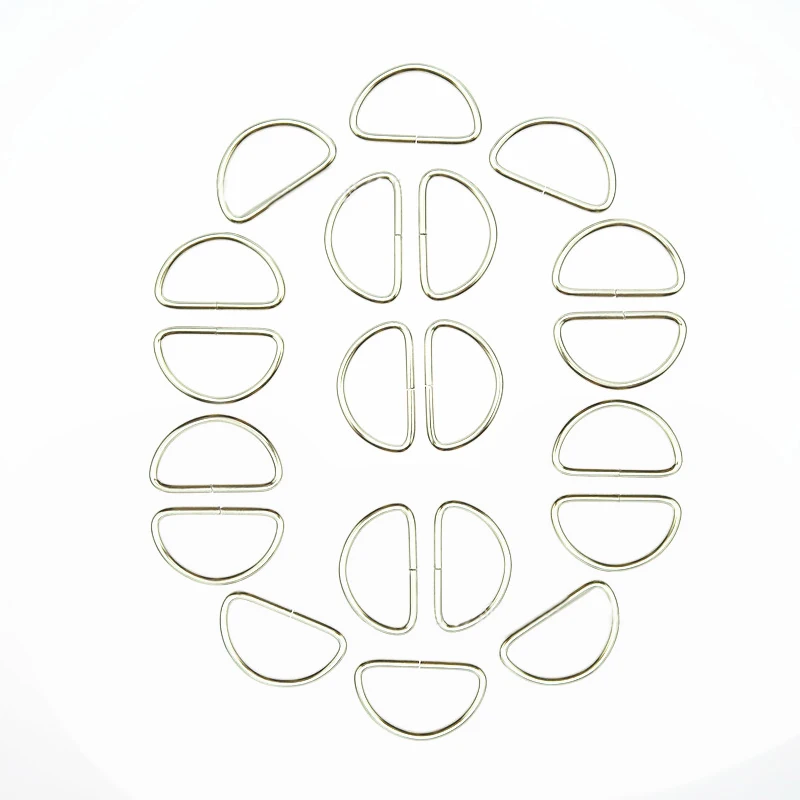 

20x For Straps Bags Purses Belting Metal Belts Buckle Loop Ring D Rings Kit Lots