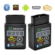 1 шт. Универсальный V2.1 ELM327 HH OBD 2 OBDII бензиновый автомобиль авто Bluetooth Android Крутящий момент/PC диагностический сканирующий инструмент интерфейс Автомобильный сканер