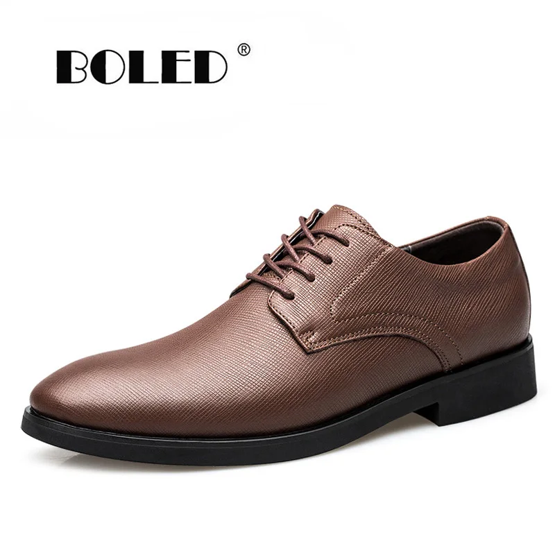 

Natural Leather Men Dress Shoes Comfort Non-slip Flats Shoes Autumn Lace Up Outdoor Oxfords Shoes Men Zapatos Hombre