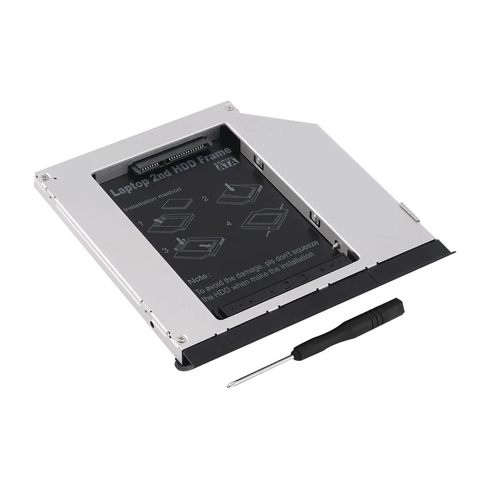 1 шт. 2,5 "9,5 мм второй SATA модуль жесткого диска Caddy для DELL E6320 E6420 E6520 E4300 E4310 новейший оптовый магазин