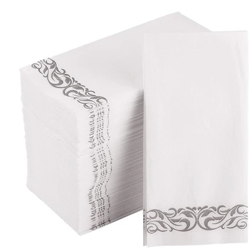 

Disposable Hand Towel Soft Absorbent Absorbent Paper Towel Decorative Napkin for Bathroom Kitchen Wedding Party Dinner