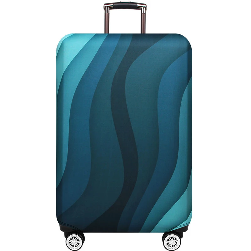 Luggage cover m QIAQU эластичный мир путешествия багаж защитный чехол Животный узор костюм 18-32 дюймов чемодан Крышка качество аксессуары для путешествий - Цвет: Luggage cover m
