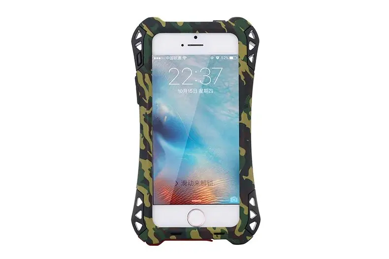 Камуфляжный чехол MBPMATE для iphone X 5c 5S SE 6 6S plus 6Plus 7 8 Plus XS Max металлический алюминиевый защитный водонепроницаемый противоударный мощный чехол