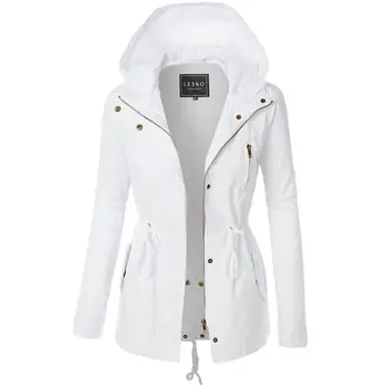 

Women Warm Hooded Black Goth Trench Coat Casual Zipper Hoody Jumper Overcoat Outwear Harajuku Punk Gothic Clothing 2019 Winter
