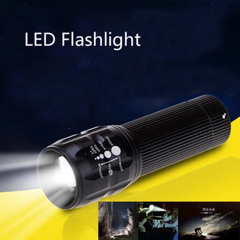 

Waterproof Zoomable LED Flashlight Torch Tactical Light