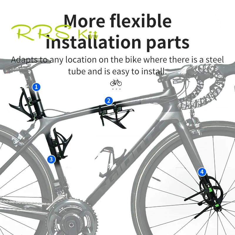 Bicycle Water Bottle Cage Bicycle Bottle Holder Road MTB Bike Bottle Cage Holder Extend Mount For Brompton Cycling Bottle Adapter Bolt Support Fixed Seat
