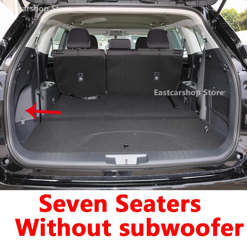 For Toyota Highlander XU70 Kluger 2021 2022 Car All Surrounded Leather Rear Trunk Mat Cargo Boot Liner Tray Rear Boot Luggage