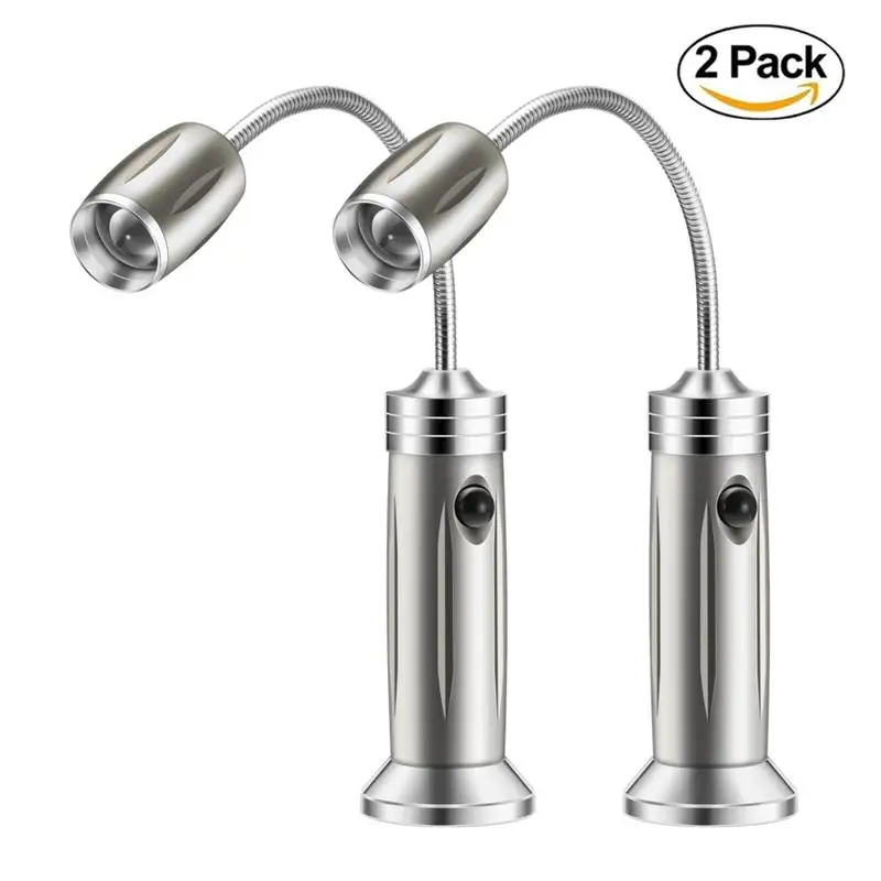 2PCS Magnetic BBQ Led Grill Light Adjustable 360 Degree Flexible Gooseneck Desk Lamp for Party Office Outdoor Indoor Barbeque