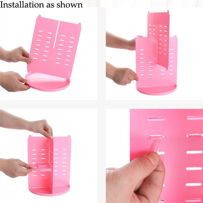Top New 360-degree Rotating Makeup Organizer Brush Holder Jewelry Organizer Case Jewelry Makeup Cosmetic Storage Box Shelf