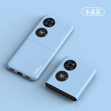 RIJOW do Huawei P50 kieszonkowe etui twarde PC kolorowe luksusowe etui na telefon Huawei P50 kieszonkowe białe etui na telefon tanie tanio CN (pochodzenie) Etui z klapką PC Phone Case Fashion for Huawei P50 Pocket for Huawei P50 Pocket Cases for Huawei P50 Pocket Phone Case