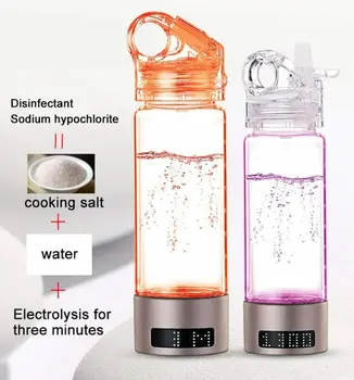 

Hydrogen Water Generator Alkaline Maker Rechargeable Portable for Manufacturing of 84 disinfectant