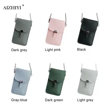 

Popular Simple Female Daily Bag Women Mobile Phone Pouch Fashion Small Shoulder Purse Female Mini Crossbody Bags