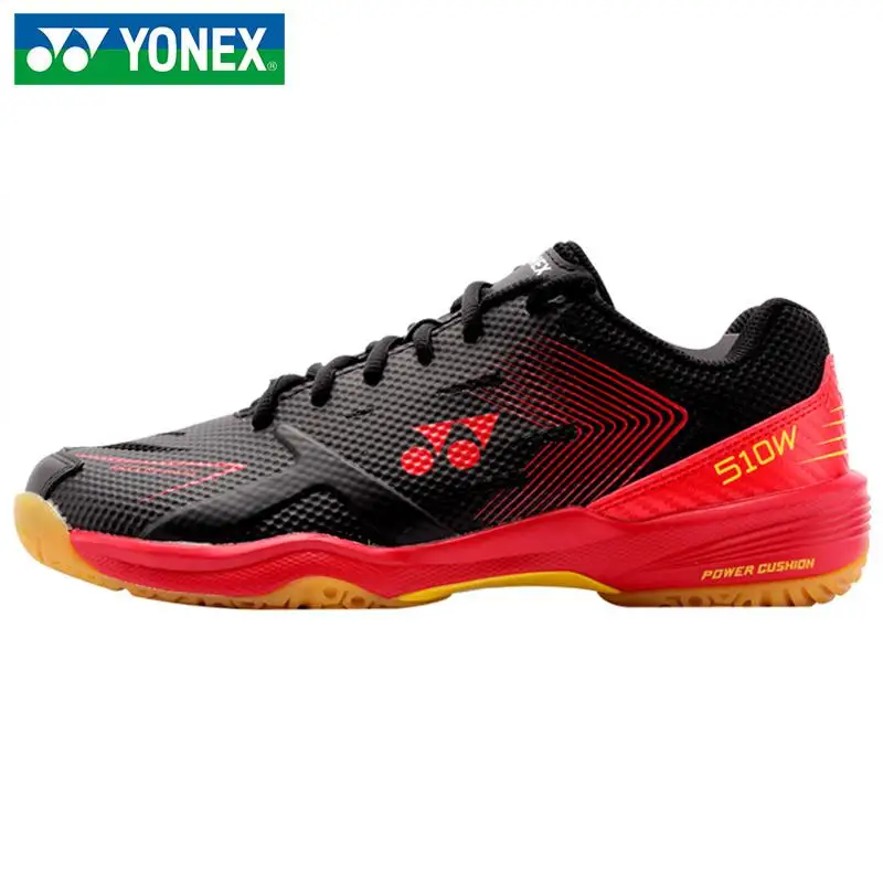Новое поступление; обувь для бадминтона Yonex; широкие супер легкие спортивные кроссовки на подушке для мужчин и женщин; Shb 510wcr - Цвет: SHB-510WCR