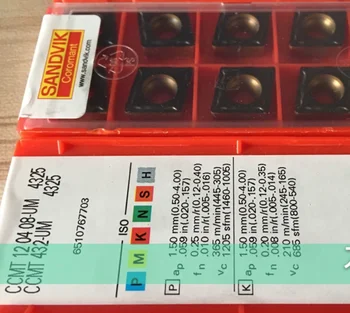 

10PCS CARBIDE INSERT CCMT 120408-UM 4325