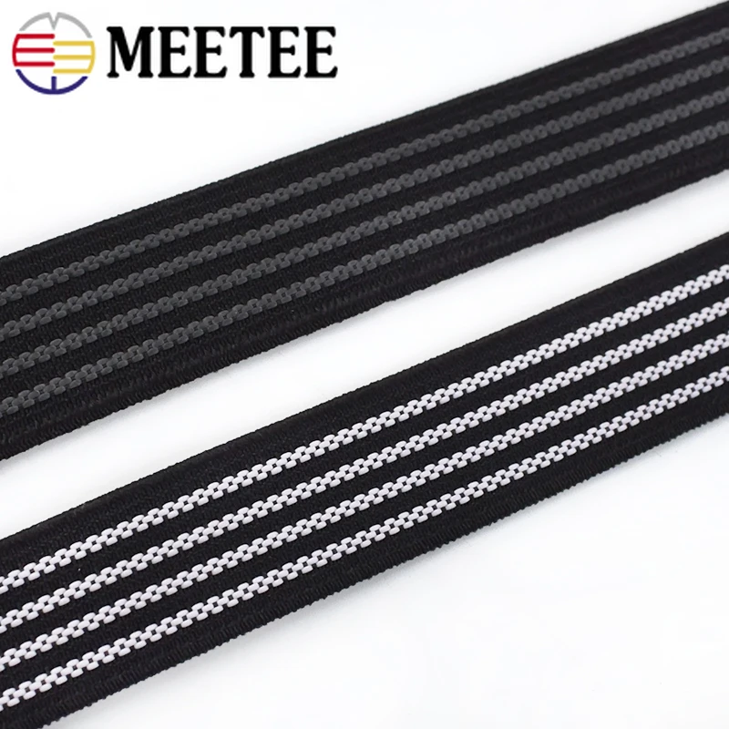 Противоскользящие эластичные ленты белый и черный материал для обуви ремня