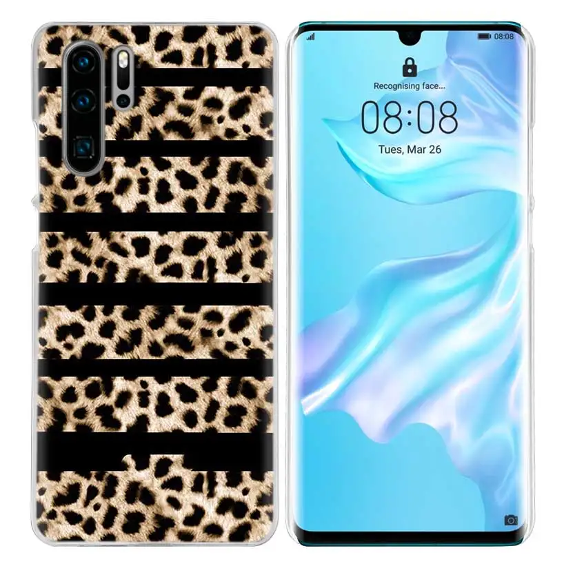 Тигр чехол с леопардовым принтом для huawei Коврики 30 20 10 P20 P30 Lite Pro P Smart Y9 Prime Honor 8A 8X 10i ПК Чехлы для телефона