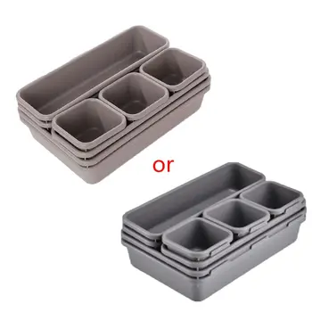

8pcs/set Home Drawer Organizer Tray Storage Box Office Kitchen Bathroom Closet Jewelry Makeup Desk Organization