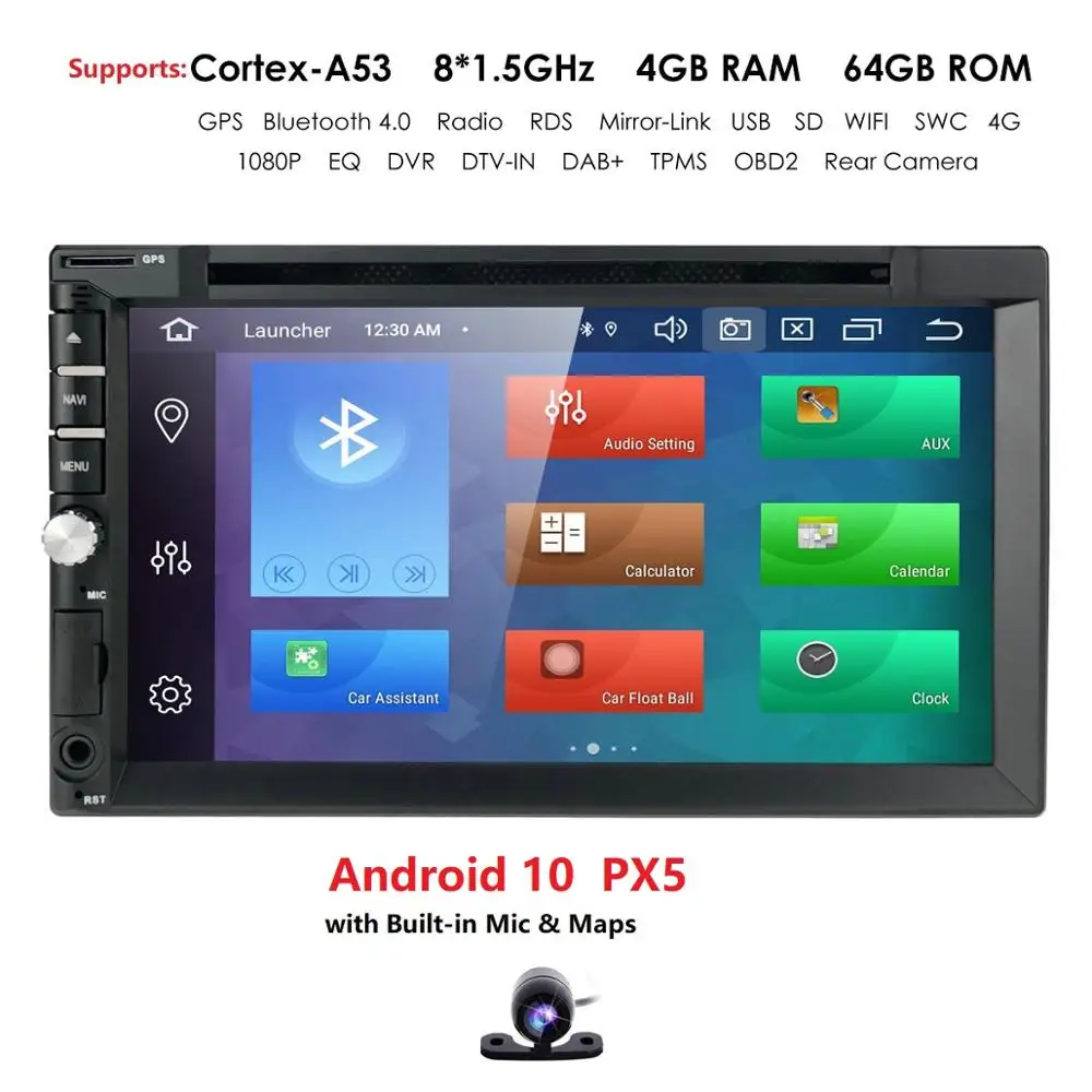 - PX6 64G Android 100 Car Multimedia Player For MERCEDES BENZ C Class C180C200C230 W204 GPS Radio stereo Touch screen head unit