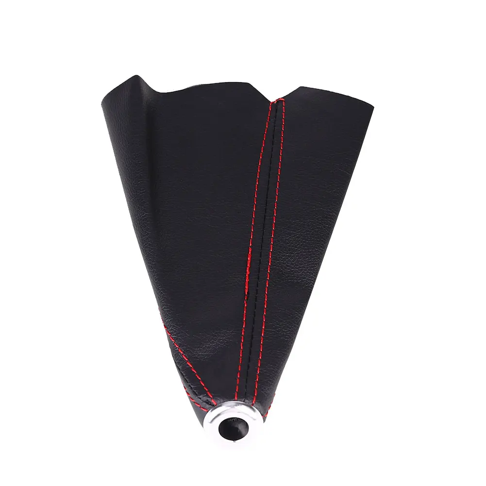 Universal Red Stitch Black Car Shift Knob Cover Manual/Auto Boot Dustproof