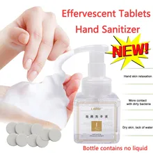 10 pièces antibactérien Lotion pour les mains comprimés effervescents désinfectant pour les mains mousse Super propre bricolage puissance forte désinfecter savon pour les mains A80(China)