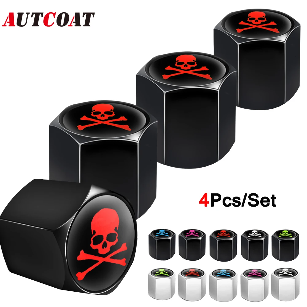 

AUTCOAT 4Pcs Tire Valve Stem Caps with O Rubber Ring, Universal Stem Covers for Cars, SUVs, Bike, Bicycle, Trucks, Motorcycles