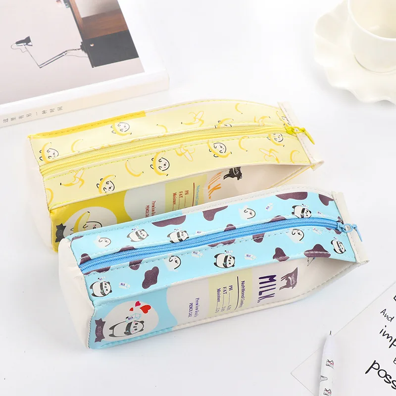 Cute School Case Korea School Pencil Case Milk Pencil Unusual cases For Girls Boys Supplies