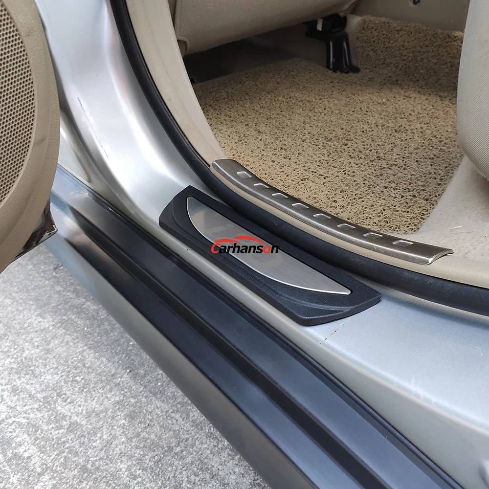 For Hyundai Elite I20 Door Sill Strip Protector Protection Scuff Plate Car Styling Sticker Auto Accessories