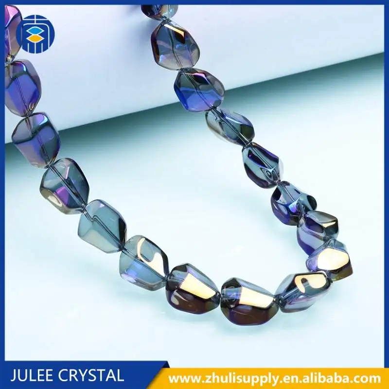 JuleeCrystal Новое поступление 16 мм нерегулярные каменные бусины оптом Хрустальные стеклянные бусины