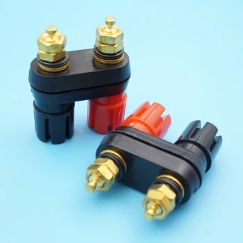 

20pcs Gold plated Musical Speaker Amplifier Banana Plug Jack Couple Terminal Binding Post Banana Plug Connector Socket Black Red
