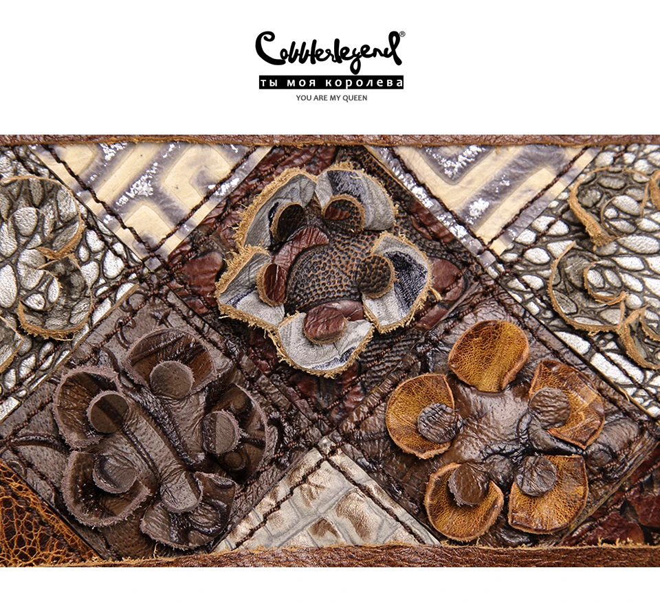 Cobbler Legend Богемская натуральная кожа дизайнерские цветочные сумки женская сумка на плечо Лоскутная сумка с кисточками винтажные сумки кошелек
