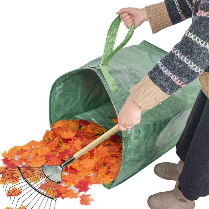 Garden Leaves Basket Collapsible Large Capacity Jumbo Trash Garbage Bag PI669