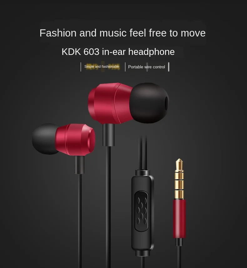 

2020 New 3.5MM In-Ear Stereo Earphone Metal Sport Bass Earphone Noise Isolating Music Headset