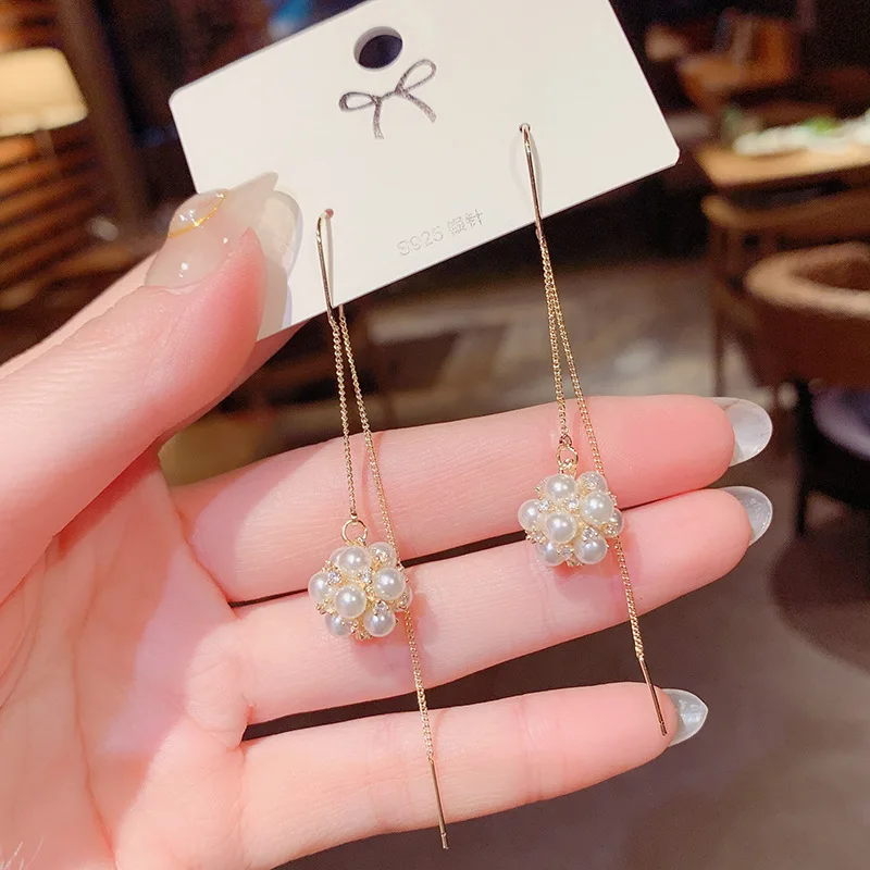 Новинка 14K настоящее золото Изысканные жемчужные микро-инкрустированные круглые