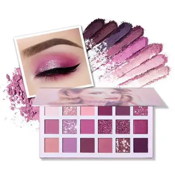 

Hot Eyeshadow Palette 18 Colors Glitter Matte Shimmer Waterproof Anti-sweat Eyes Shadow Powder Three-dimensional Eyes Makeup Kit