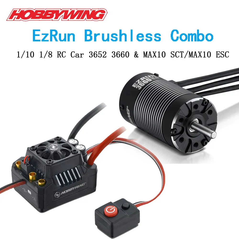 Hobbywing EZRUN MAX10 SCT 60A 120A водонепроницаемый бесщеточный ESC + 3652 3660 G2 KV5400/4600/4000/3300/3200