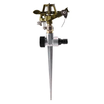 

Lawn Garden Yard Grass Metal Impulse Spike Water Watering Sprinkler Sprayer New