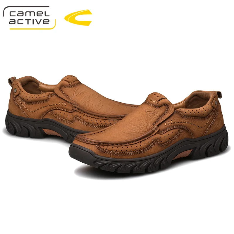 Camel Active/Новинка; Мужская обувь из натуральной кожи; английский тренд; Мужская обувь; мужская повседневная обувь; уличные короткие ботинки; Мужская Рабочая обувь