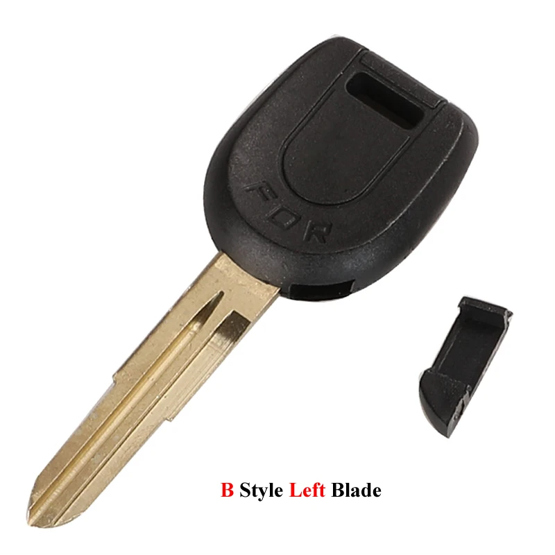 B style left Blade Jingyuqin транспондер дистанционного ключа автомобиля оболочки чехол Fob для MITSUBISHI Colt Lancer Mirage Outlander Pajero левое/правое лезвие без чипа - Количество кнопок: B style left Blade