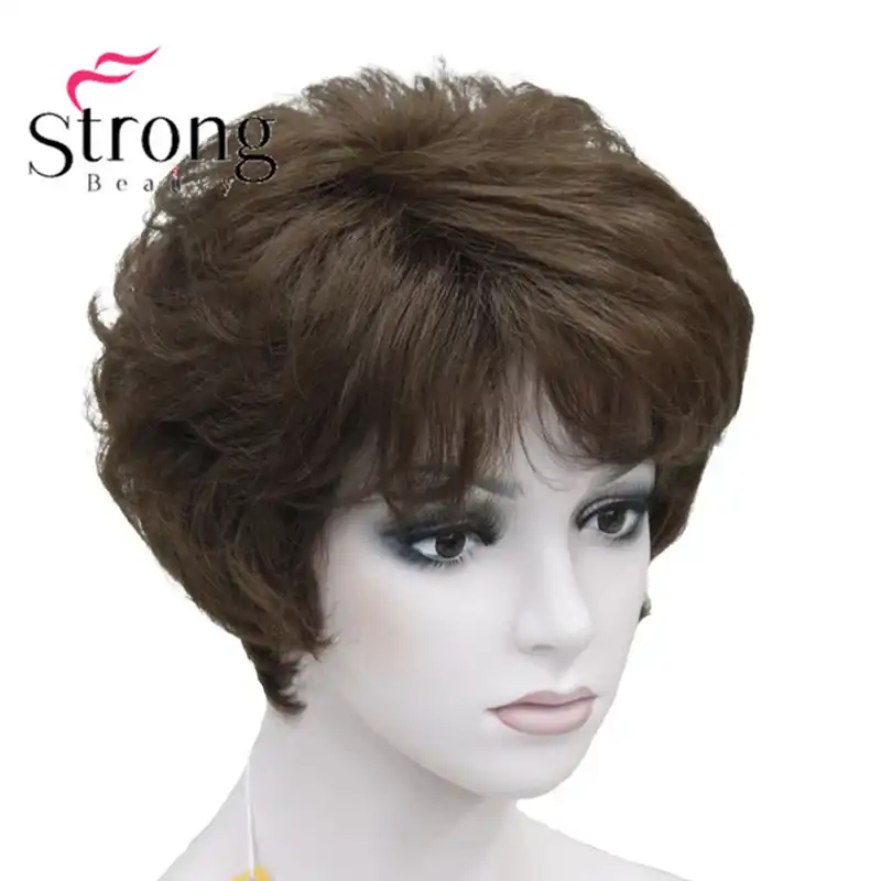 Strongbeauty 女性のかつらふわふわ天然パーマショート人工毛フルウィッグ 11 色 Wig Full Wig Wigwig Women Aliexpress