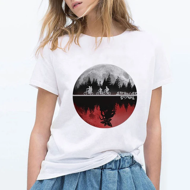 Fashion Stranger Things GOALS Print T Shirts Women Short Sleeve Summer Trend Harajuku Vintage Camiseta Mujer _ - AliExpress Mobile