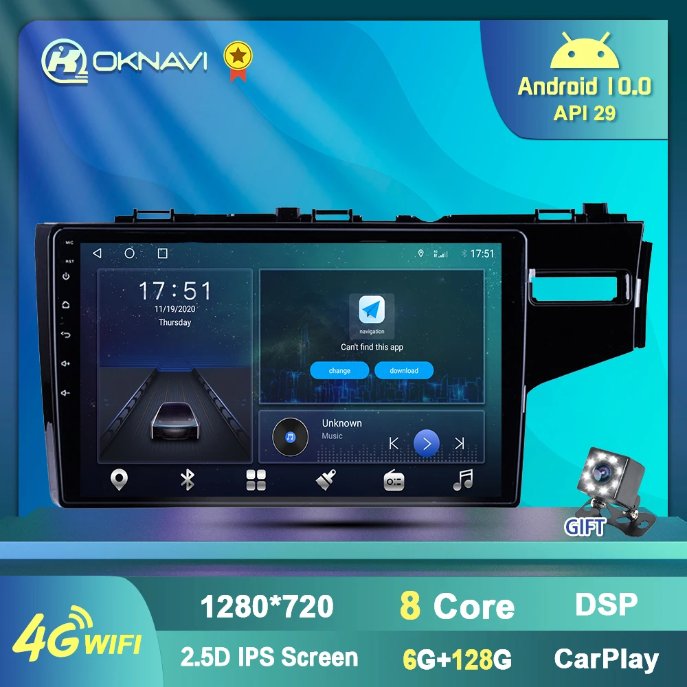 Автомагнитола для Honda FIT автомобильный стерео-плеер на Android 10 9 дюймов поддержка DVR