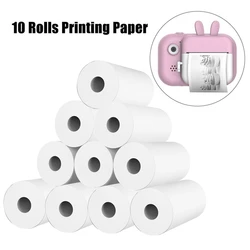 Papier thermique pour appareil photo pour enfants, 10 rouleaux, papier d'impression instantané, accessoires de remplacement 