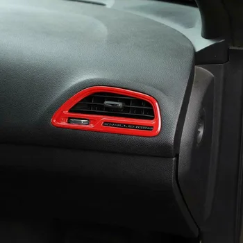 

4pcs Air Condition Outlet Vent Trim Center Console For Dodge Challenger