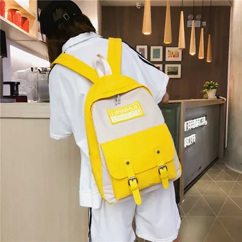 

Preppy Style Student Backpack Waterproof Nylon School Bags for Teenagers Girls Schoolbag Women Back Pack Simple Travel Bookbag50